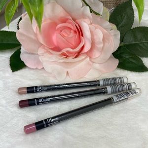3 Maybelline COLORSENSATIONAL Lip Liner 40 Raisin ,25 Toast and 05 Rose BUNDLES